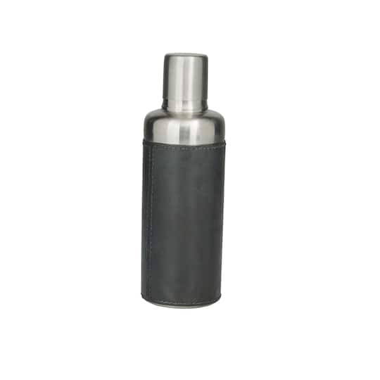 Dark Blue Modern Cocktail Shaker, 3" x 3" x 9"